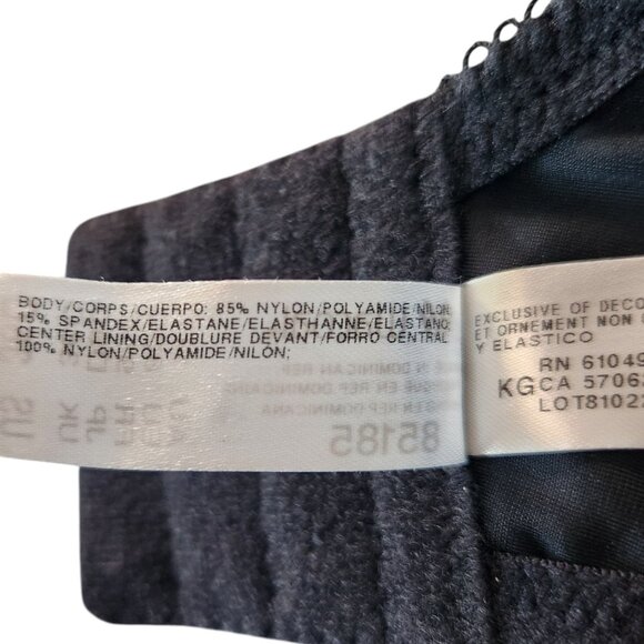 Wacoal Bodysuede Underwire Ultra Full Coverage Bra Black Women's Size 36C - Picture 11 of 13